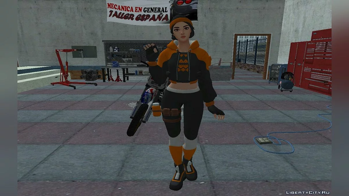 Sagan from Fortnite / GTA San Andreas