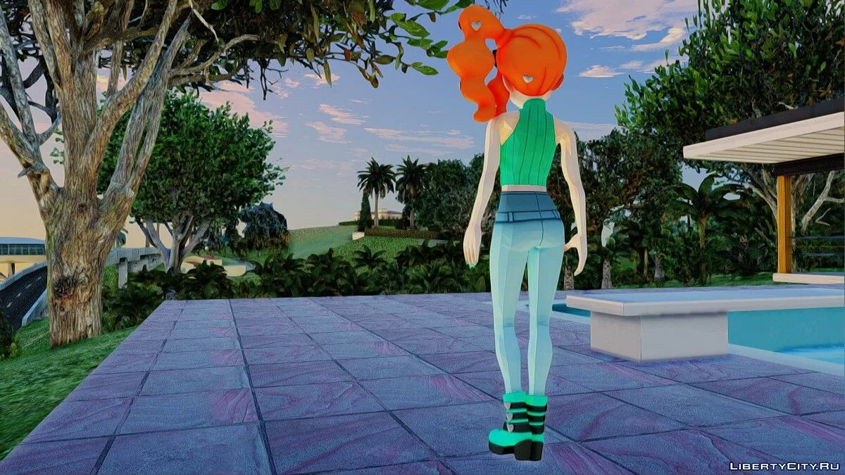 Sonia en tenue décontractée de Pokemon Sword And Shield / GTA San Andreas