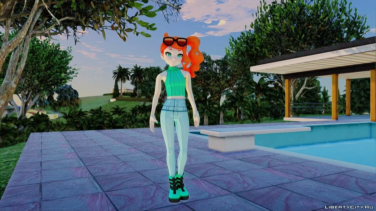 Sonia en tenue décontractée de Pokemon Sword And Shield / GTA San Andreas