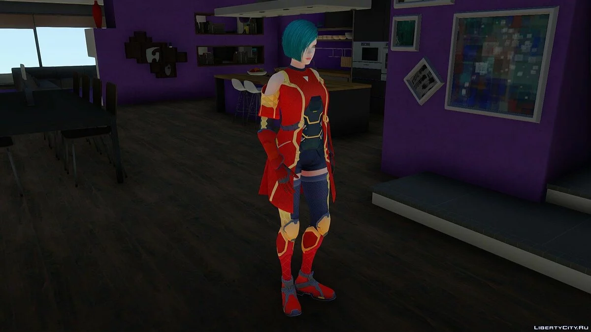 Zero Flaming Suit з Cyber Hunter / GTA San Andreas