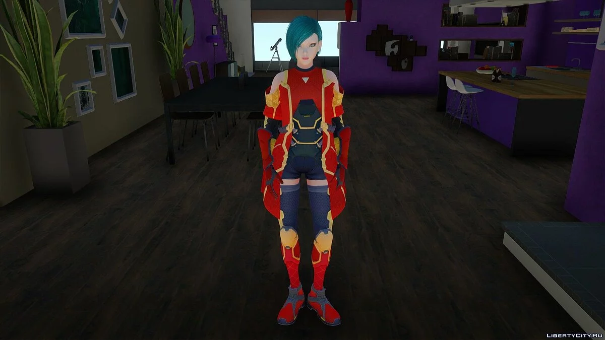 Zero Flaming Suit з Cyber Hunter / GTA San Andreas