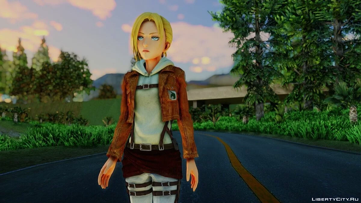 Енні Леонхарт з Shingeki No Kyojin / GTA San Andreas