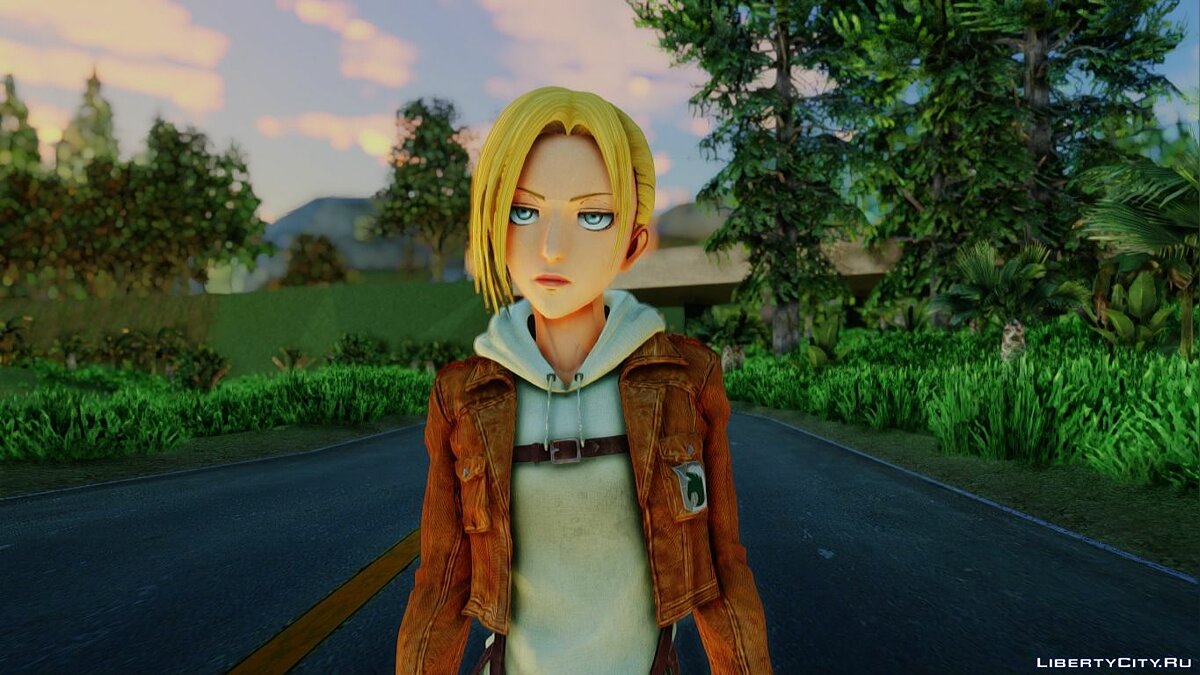 Download Annie Leonhart from Shingeki No Kyojin for GTA San Andreas