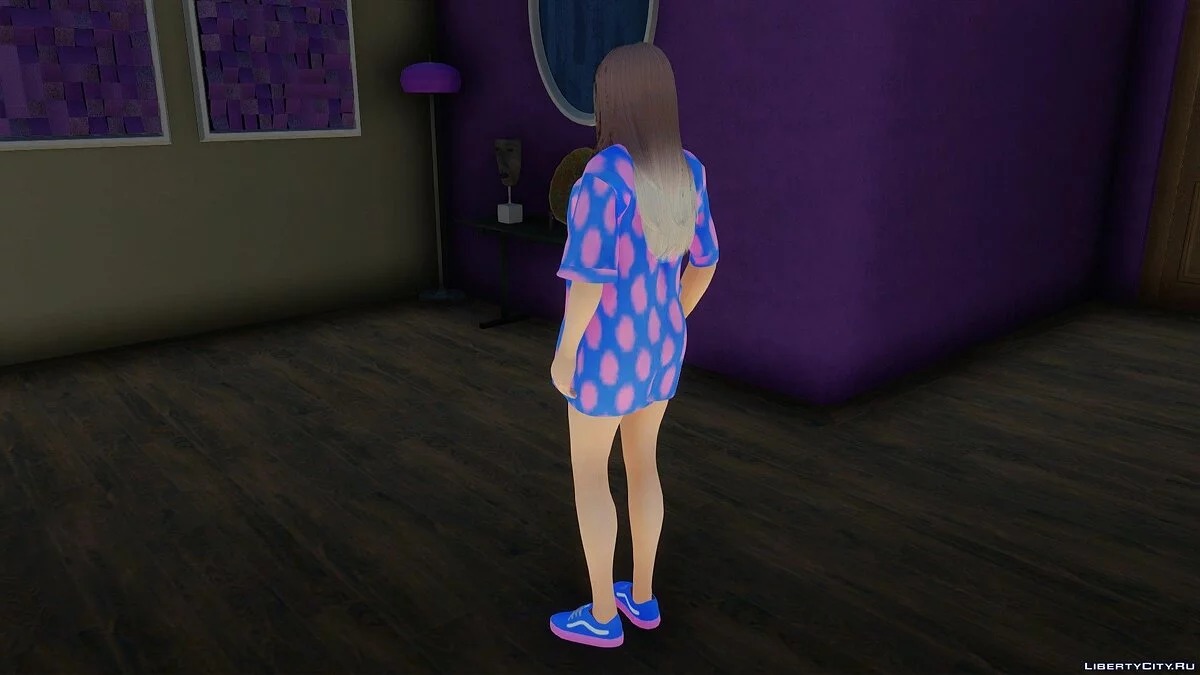 Helena Douglas im T-Shirt-Kleid / GTA San Andreas