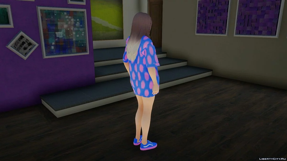 Helena Douglas im T-Shirt-Kleid / GTA San Andreas