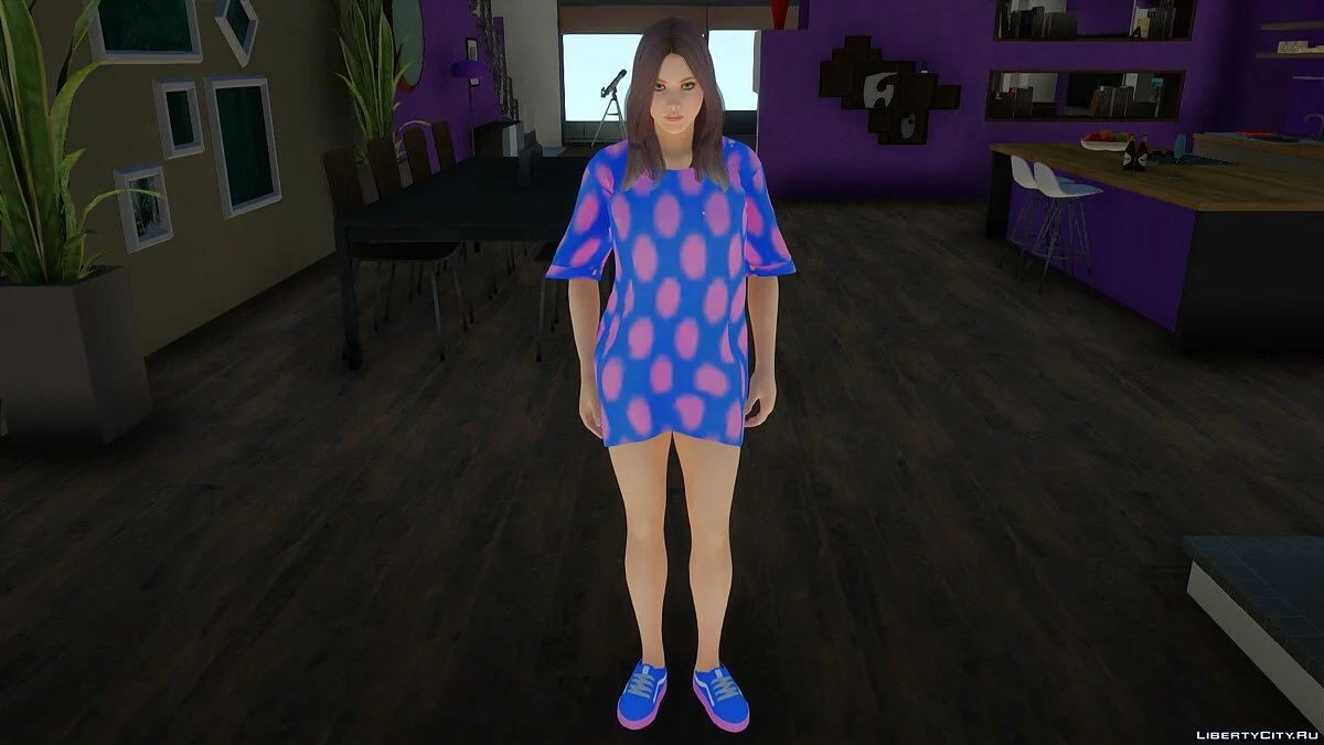 Helena Douglas im T-Shirt-Kleid / GTA San Andreas