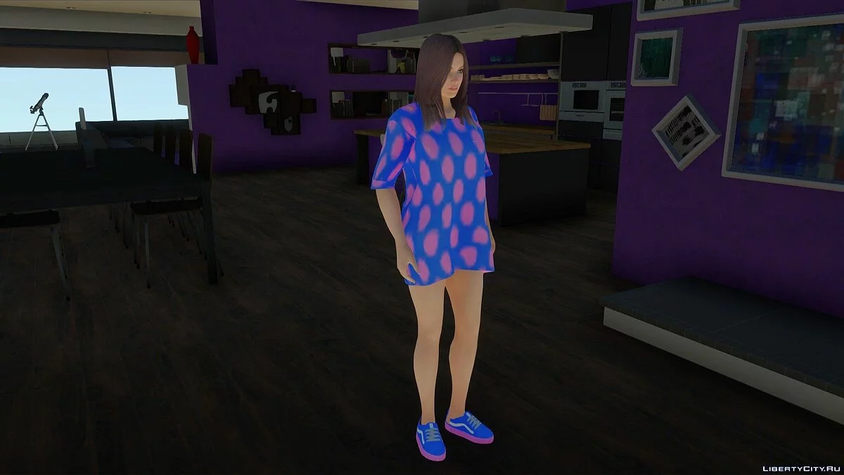 Helena Douglas im T-Shirt-Kleid / GTA San Andreas