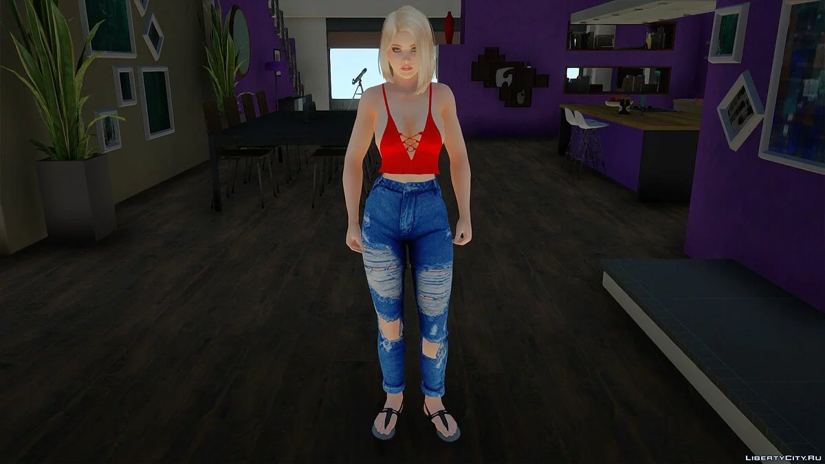 Helena Douglas dalam pakaian sehari-hari v20 / GTA San Andreas