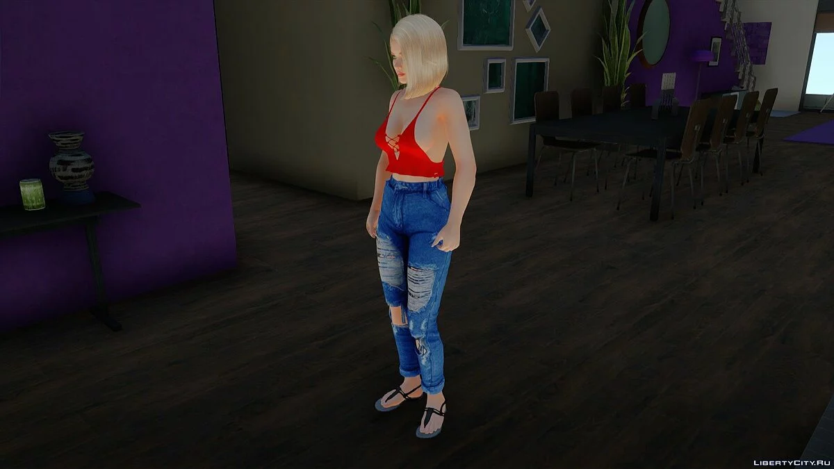 Helena Douglas dalam pakaian sehari-hari v20 / GTA San Andreas