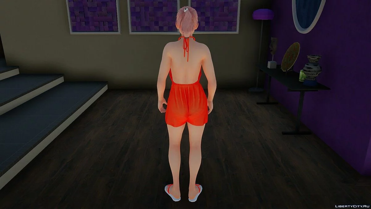 Honoka dalam romper kasual / GTA San Andreas