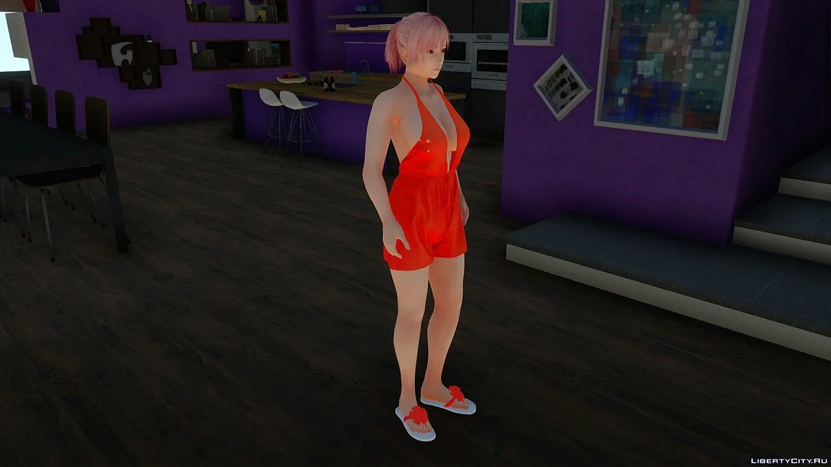 Honoka dalam romper kasual / GTA San Andreas