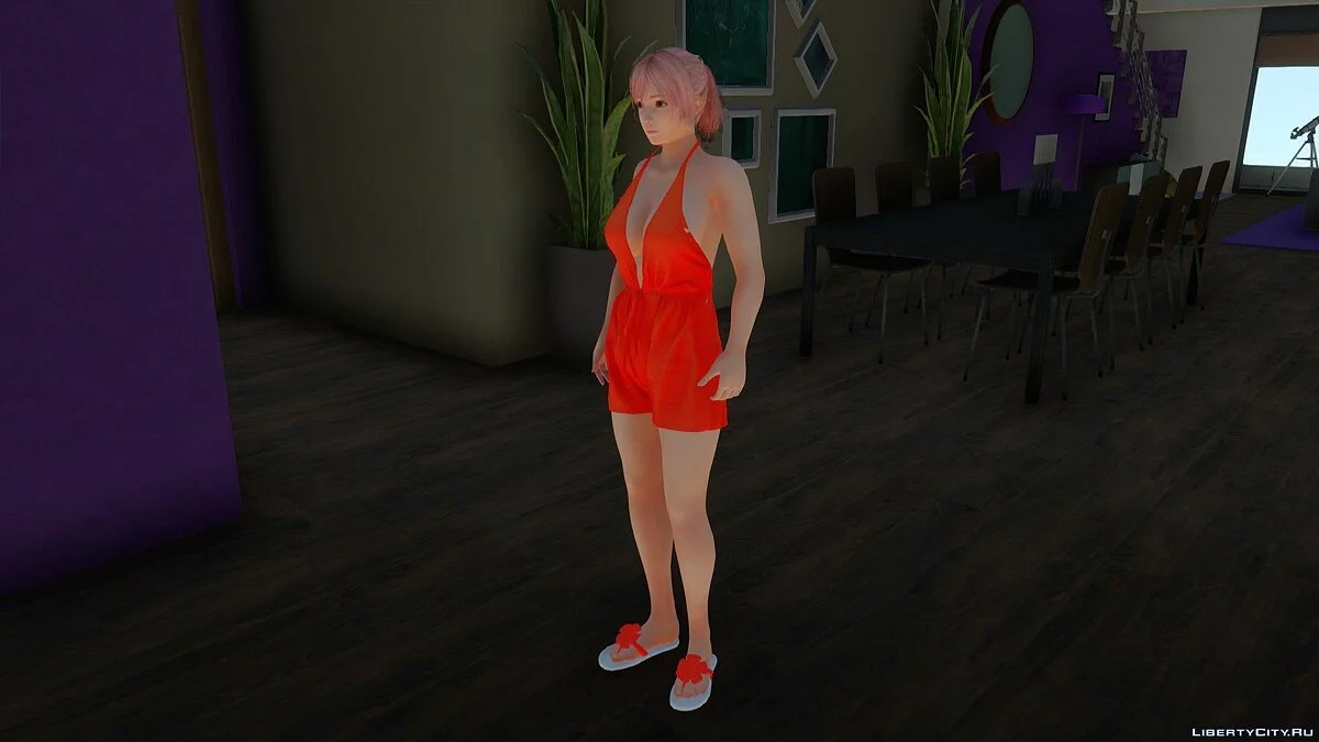 Honoka dalam romper kasual / GTA San Andreas