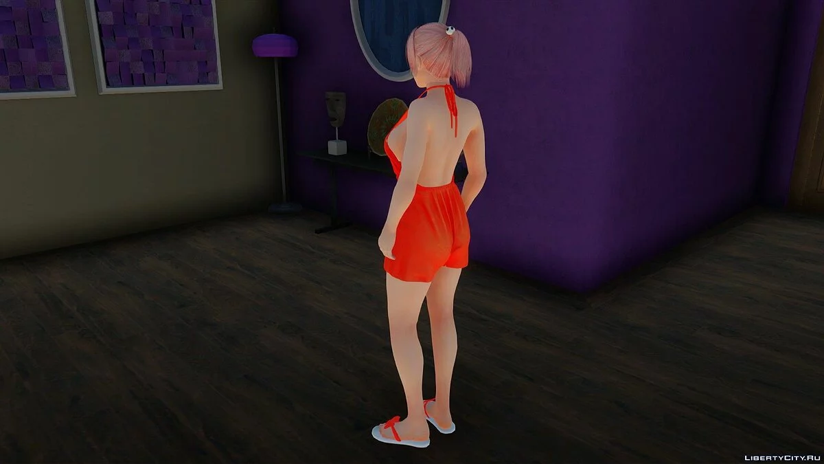 Honoka dalam romper kasual / GTA San Andreas