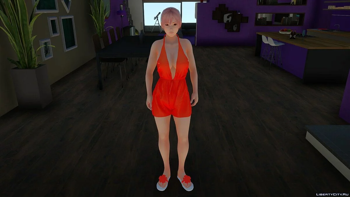 Honoka dalam romper kasual / GTA San Andreas