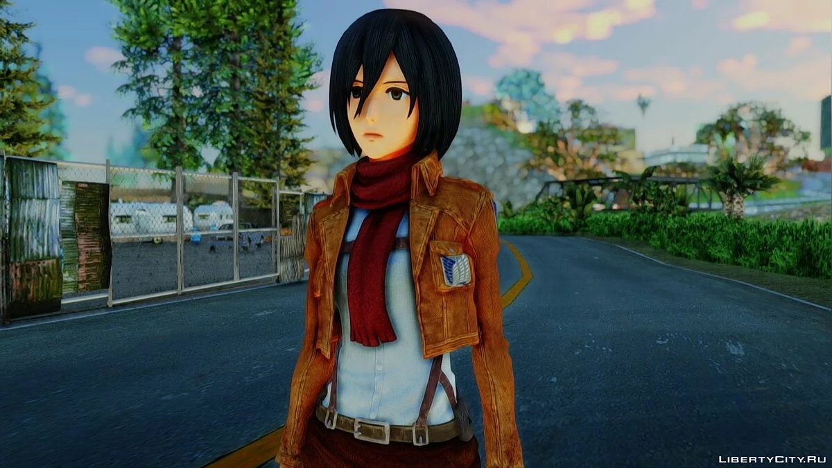 Мікаса Аккерман з Shingeki No Kyojin / GTA San Andreas