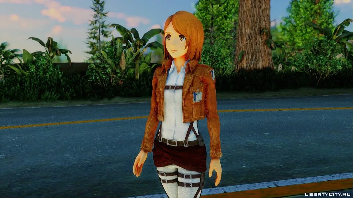 Петра Рал з Shingeki No Kyojin / GTA San Andreas