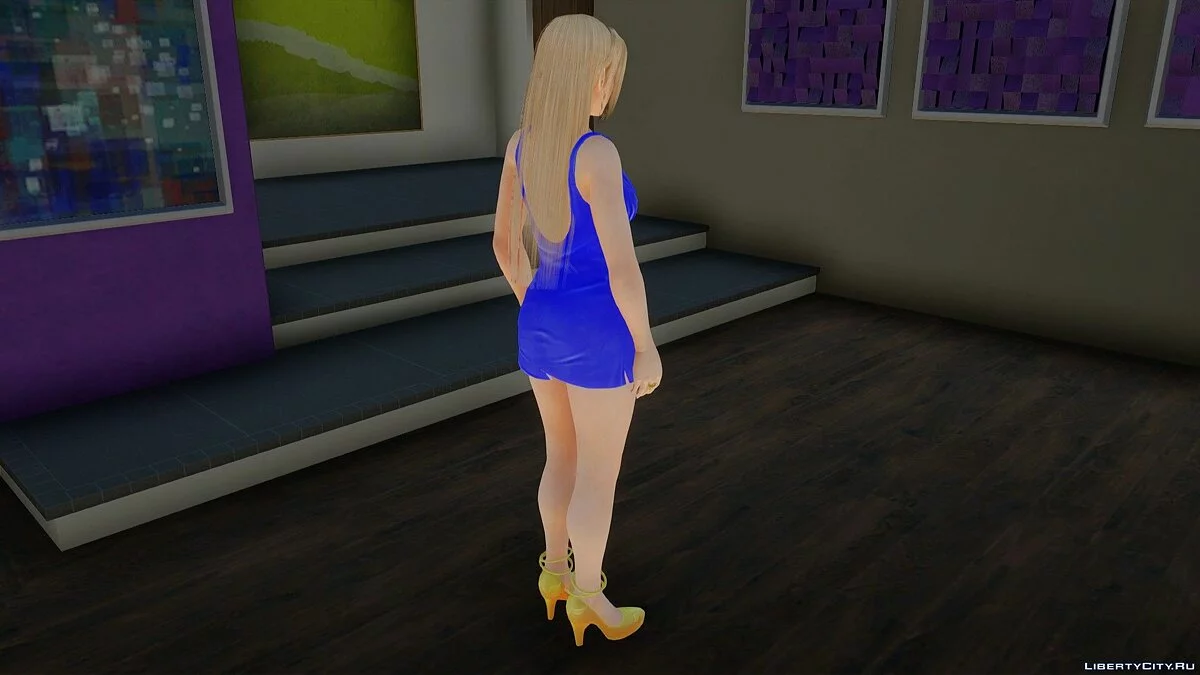 Rachel im blauen Kleid / GTA San Andreas