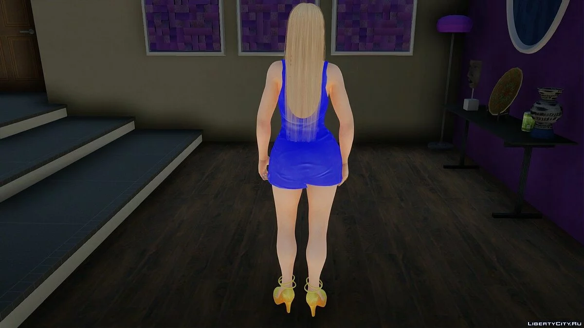 Rachel im blauen Kleid / GTA San Andreas