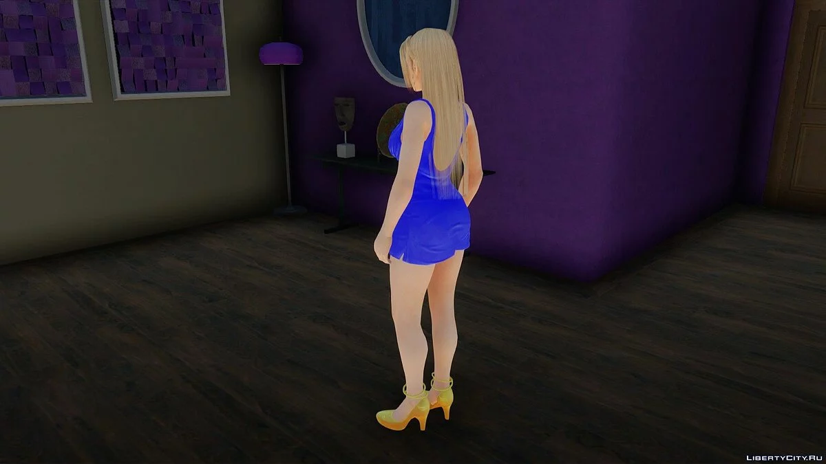 Rachel im blauen Kleid / GTA San Andreas