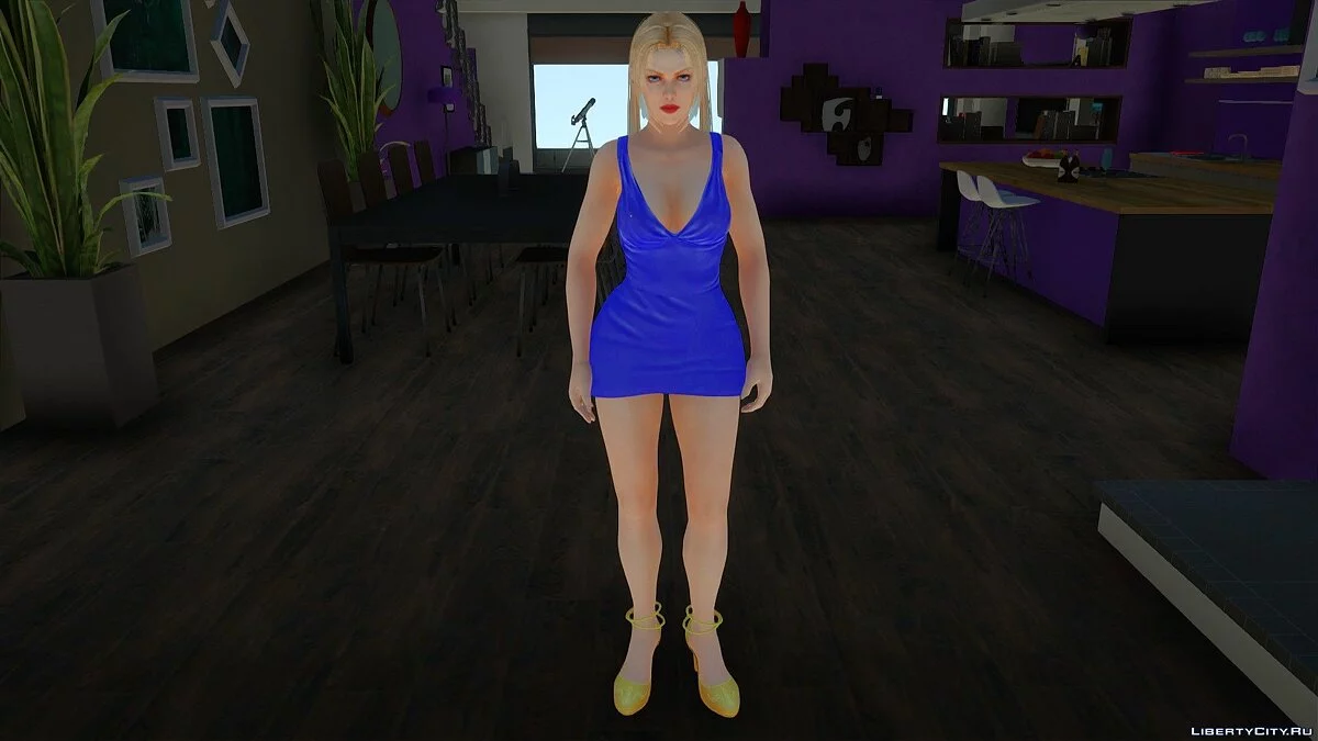 Rachel im blauen Kleid / GTA San Andreas