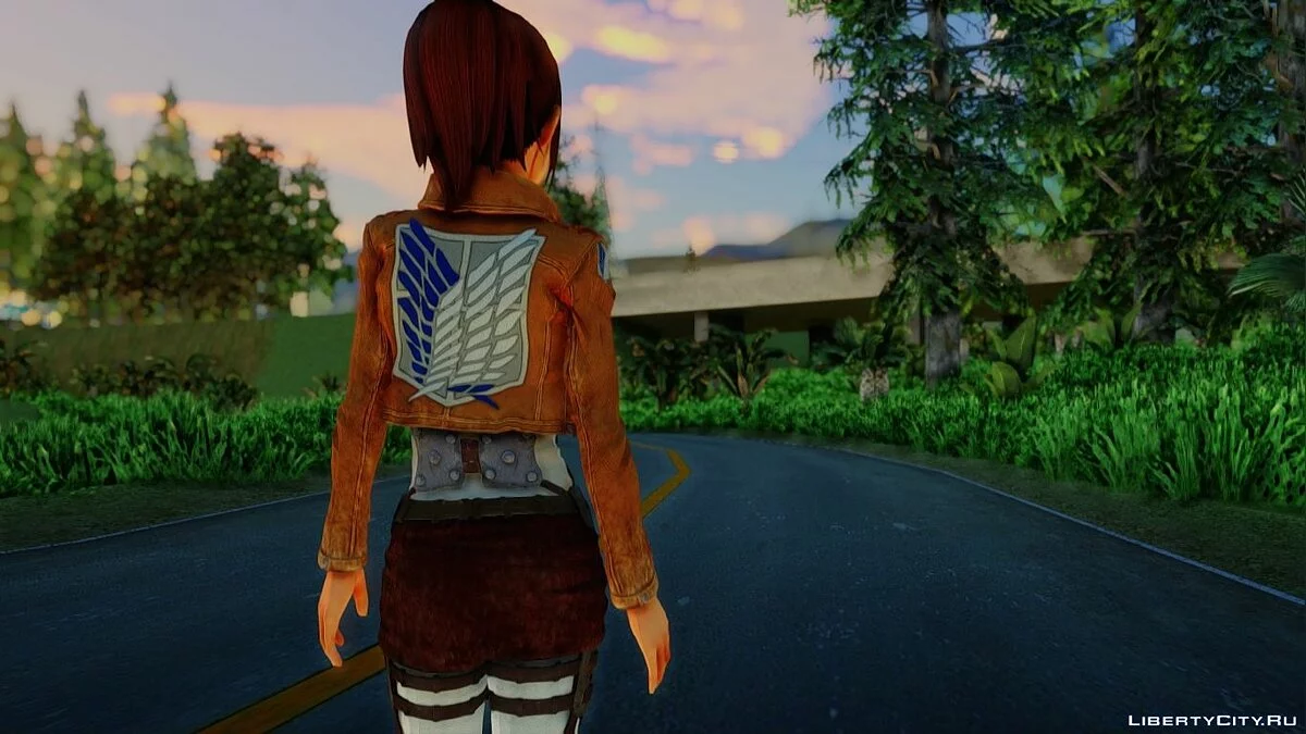 Саша Браус з Shingeki No Kyojin / GTA San Andreas
