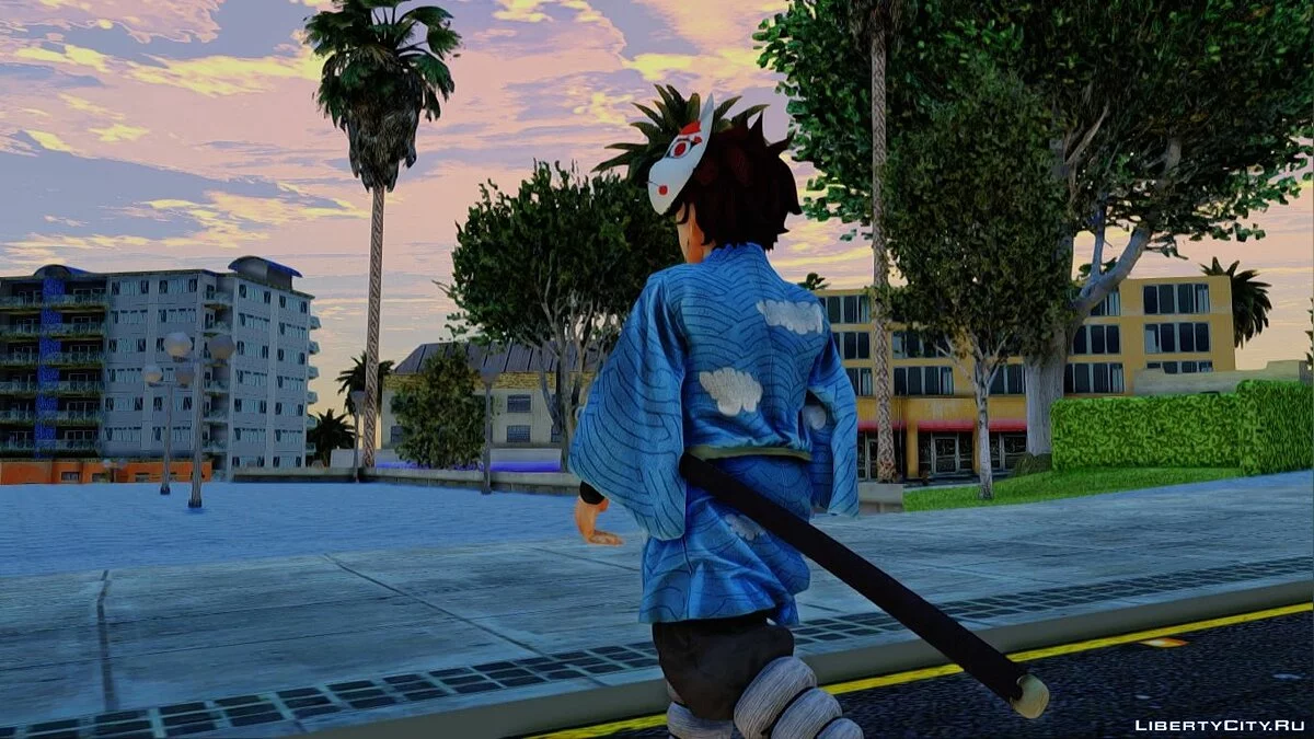 Танджиро Камадо з Kimetsu no Yaiba / GTA San Andreas