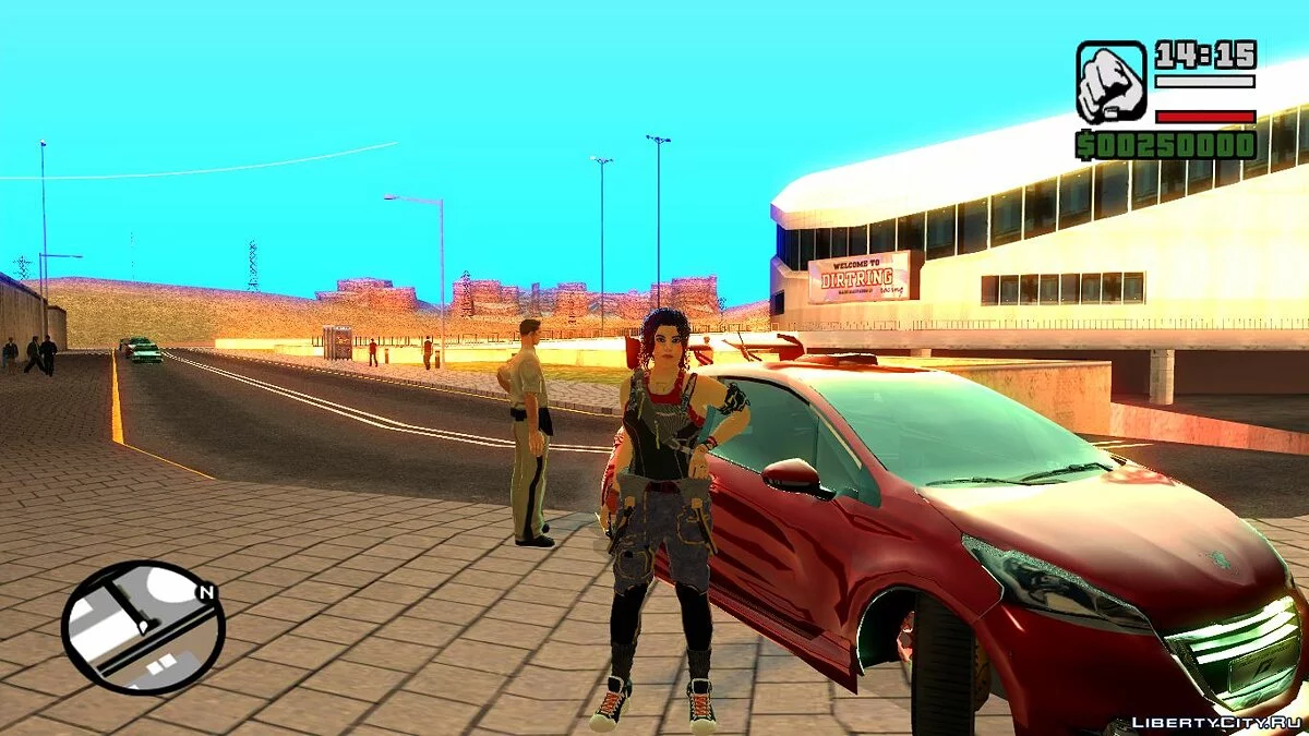 Claire Russell dari CP2077 / GTA San Andreas