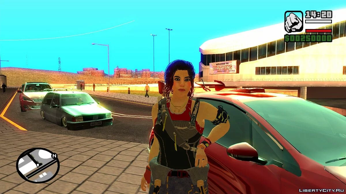 Claire Russell dari CP2077 / GTA San Andreas