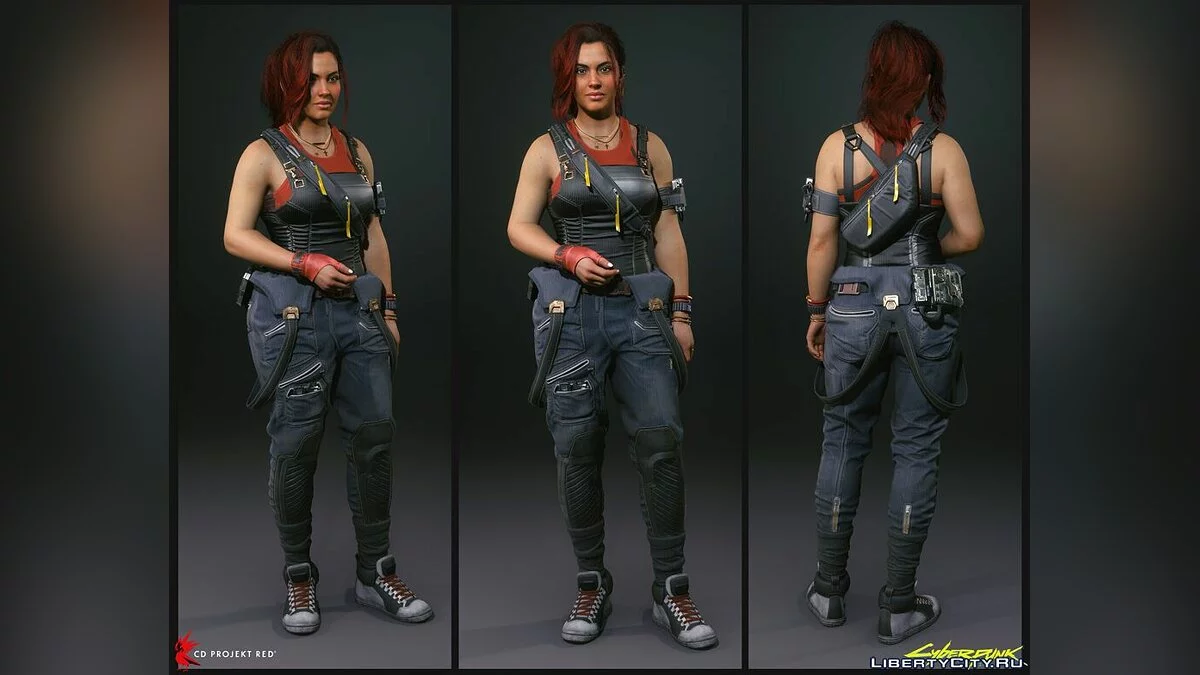 Claire Russell dari CP2077 / GTA San Andreas