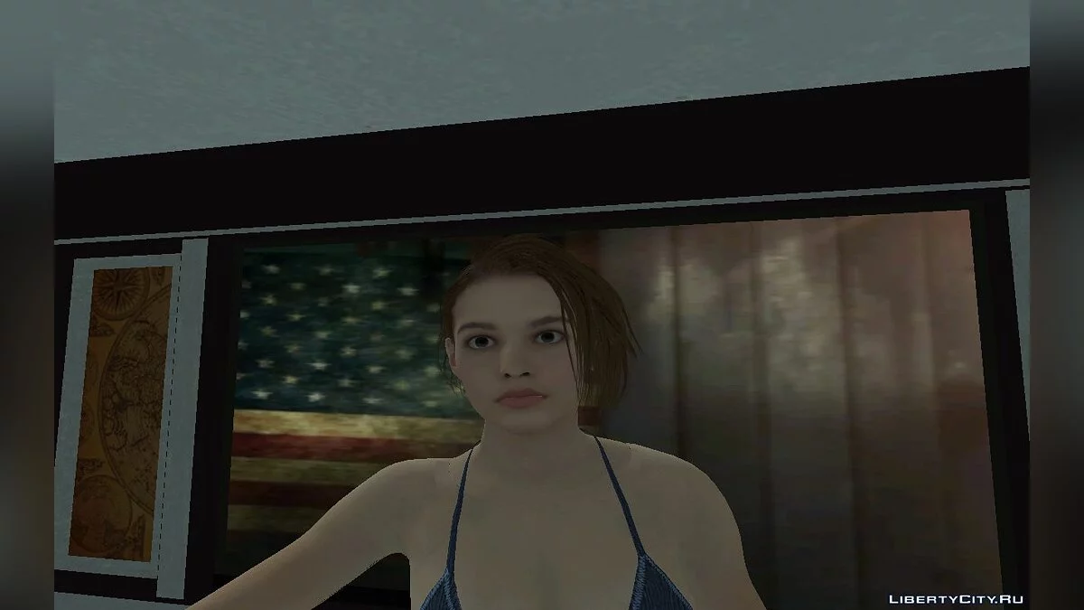 Jill Valentine en bikini de Resident Evil 3: Remake / GTA San Andreas