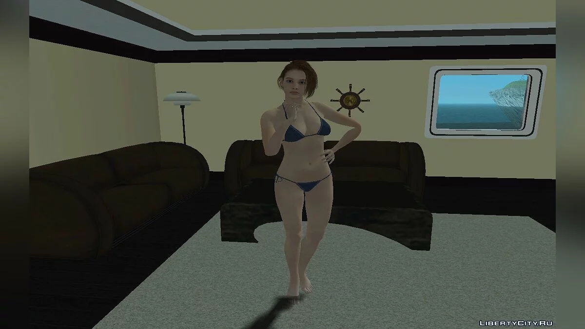 Jill Valentine en bikini de Resident Evil 3: Remake / GTA San Andreas