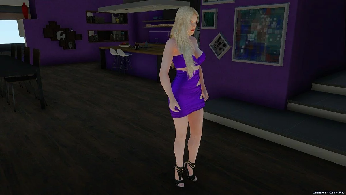Helena Douglas im lila Kleid / GTA San Andreas