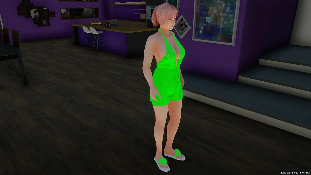 Honoka in Casual Jumpsuit / GTA San Andreas