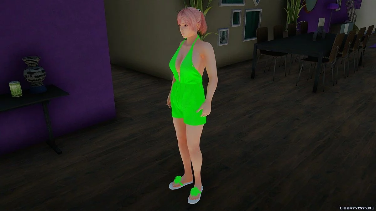 Honoka in Casual Jumpsuit / GTA San Andreas
