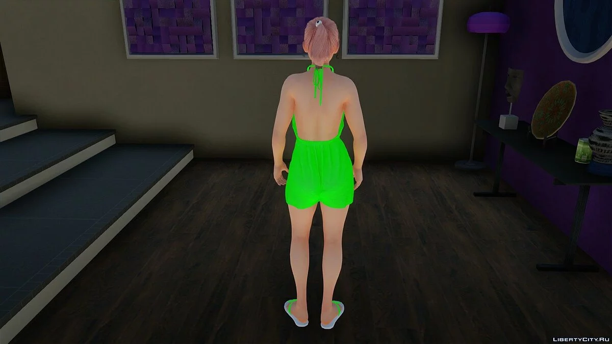 Honoka in Casual Jumpsuit / GTA San Andreas