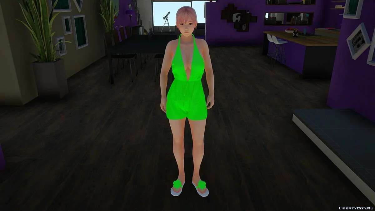 Honoka in Casual Jumpsuit / GTA San Andreas
