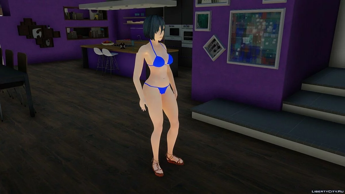 Mikasa Ackerman in a Bikini / GTA San Andreas