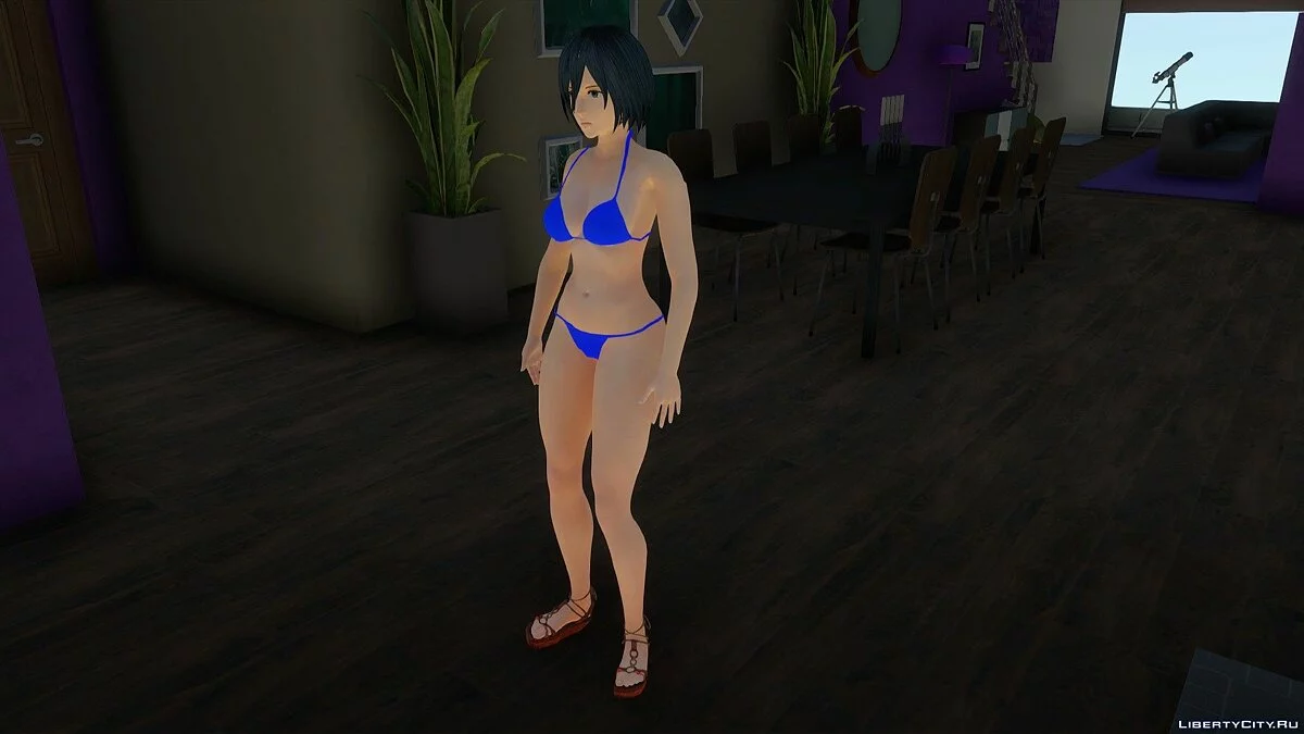 Mikasa Ackerman in a Bikini / GTA San Andreas
