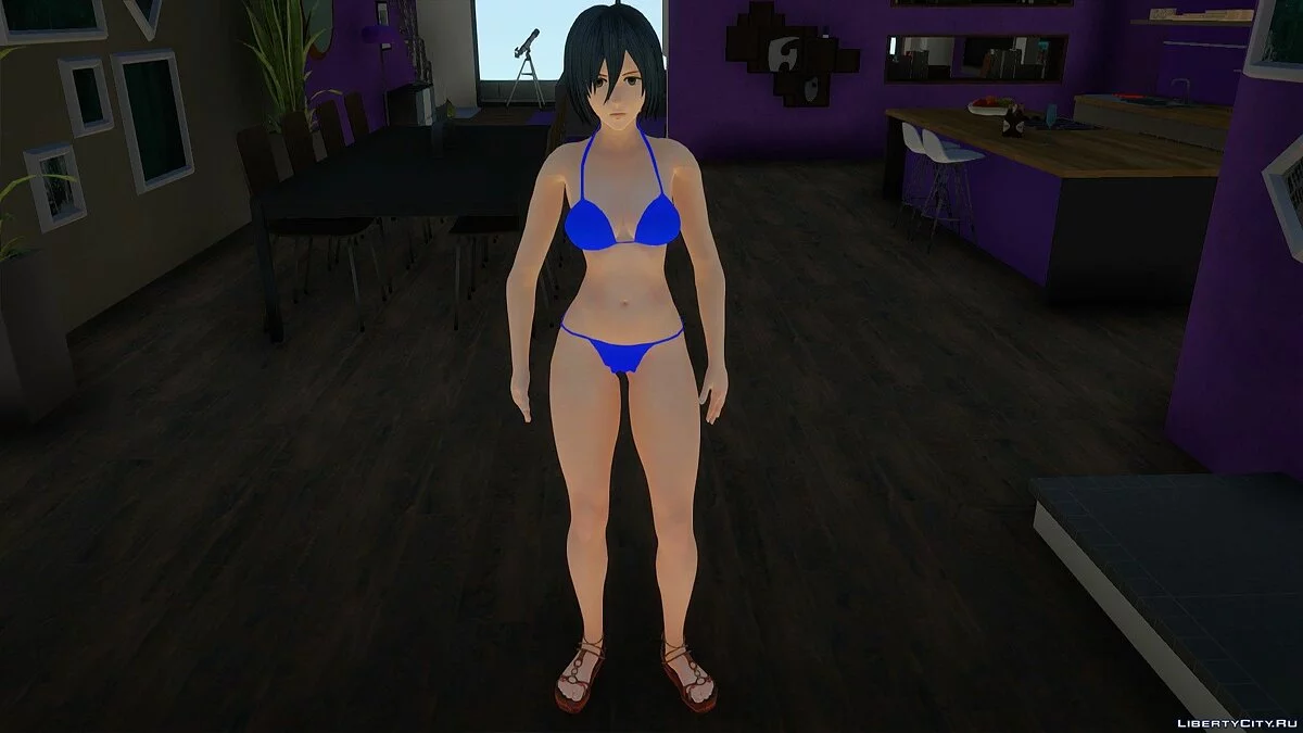 Mikasa Ackerman in a Bikini / GTA San Andreas