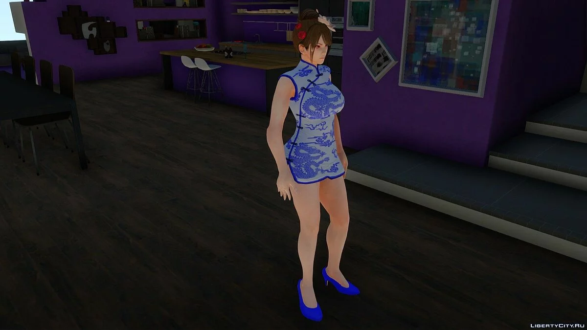 Mai Shiranui in Qipao Dress / GTA San Andreas