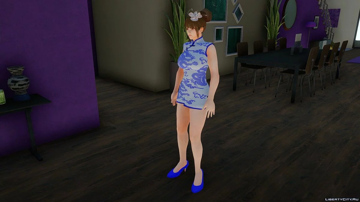 Mai Shiranui in Qipao Dress / GTA San Andreas