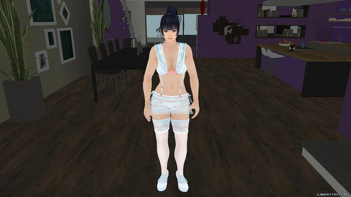 Nyotengu en bikini de Dead or Alive Xtreme Venus Vacation / GTA San Andreas