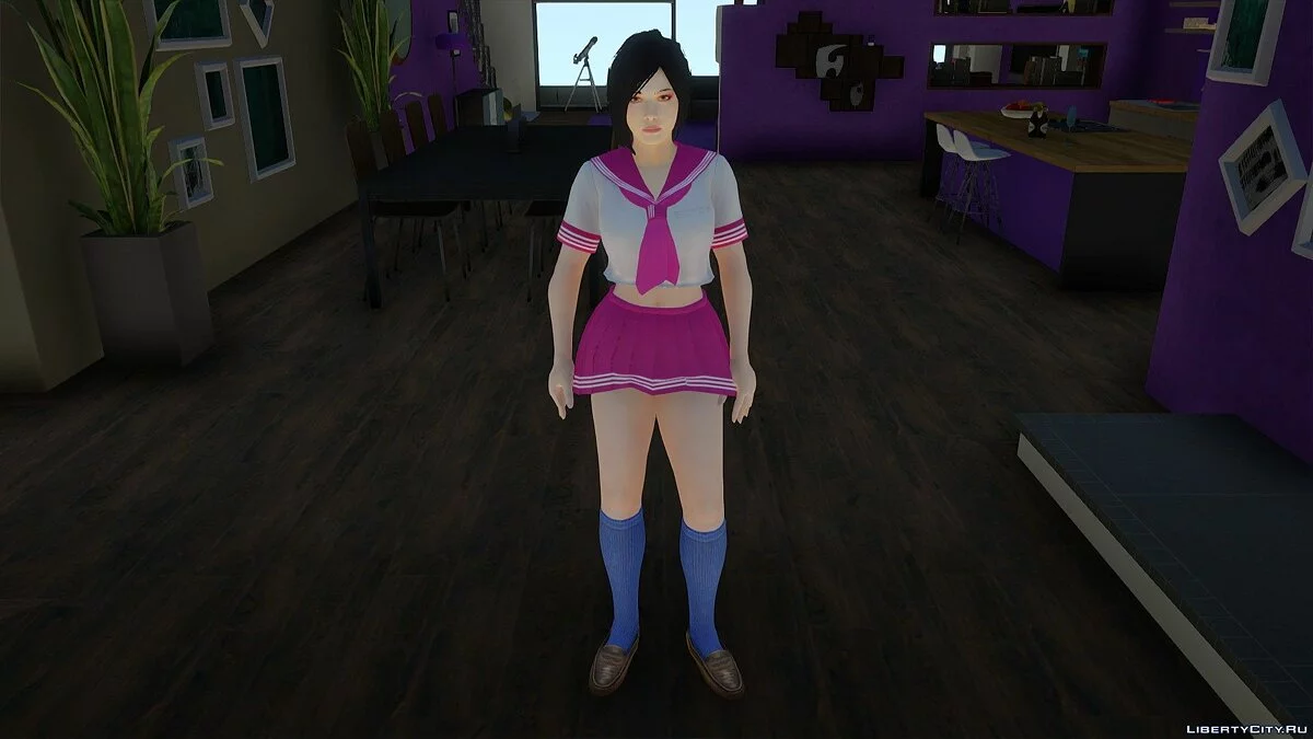 Ada Wong em uniforme escolar / GTA San Andreas