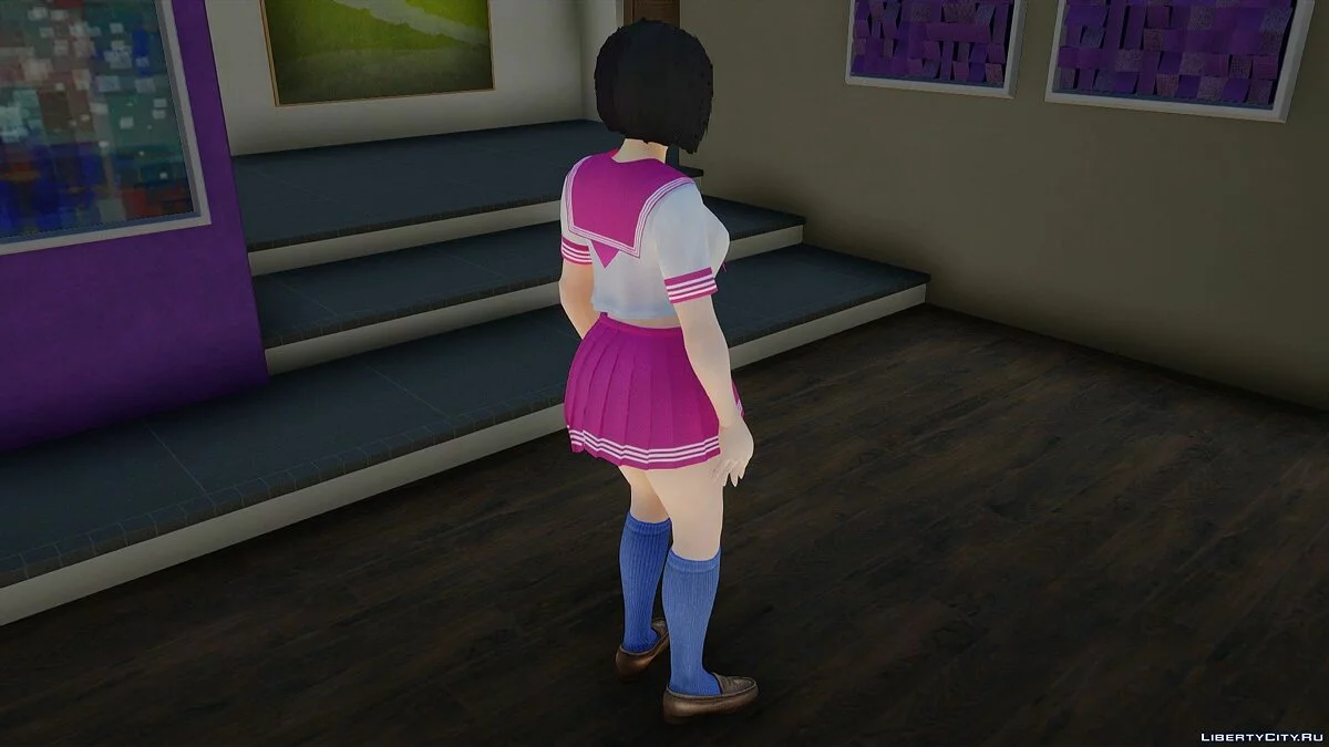 Ada Wong em uniforme escolar / GTA San Andreas