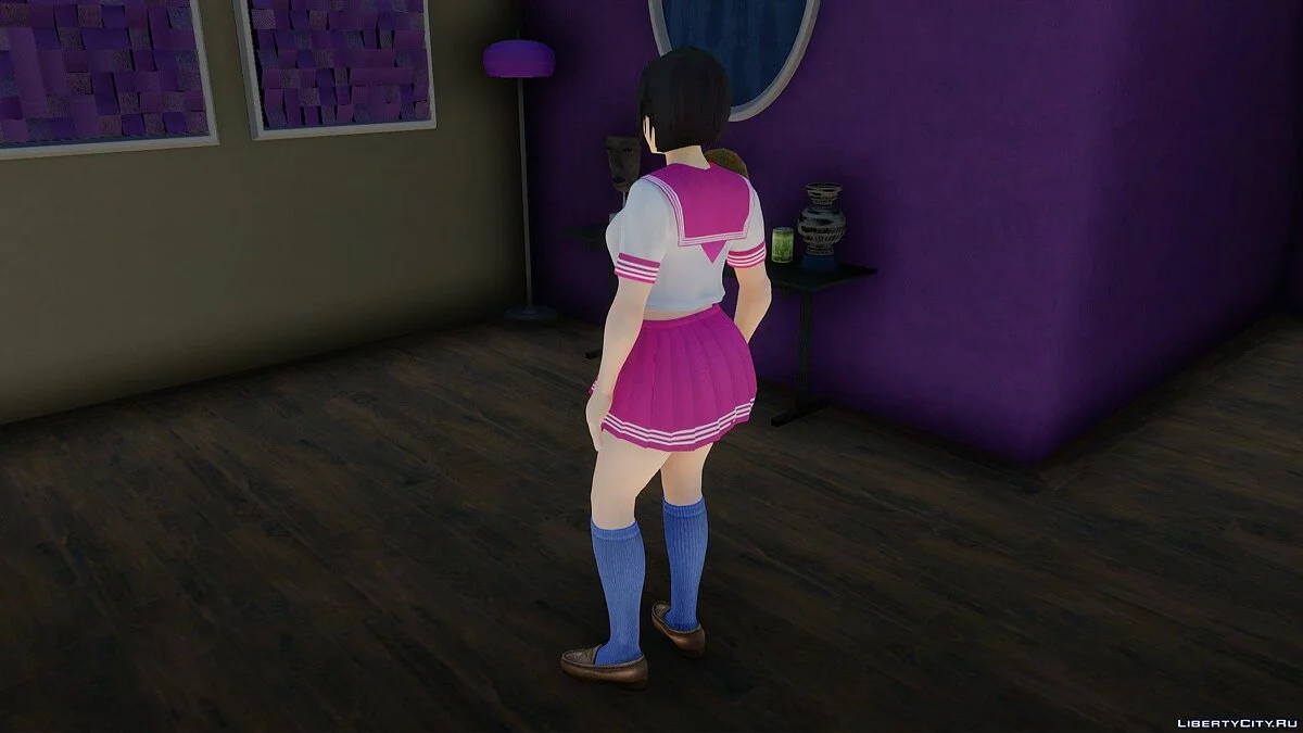 Ada Wong em uniforme escolar / GTA San Andreas