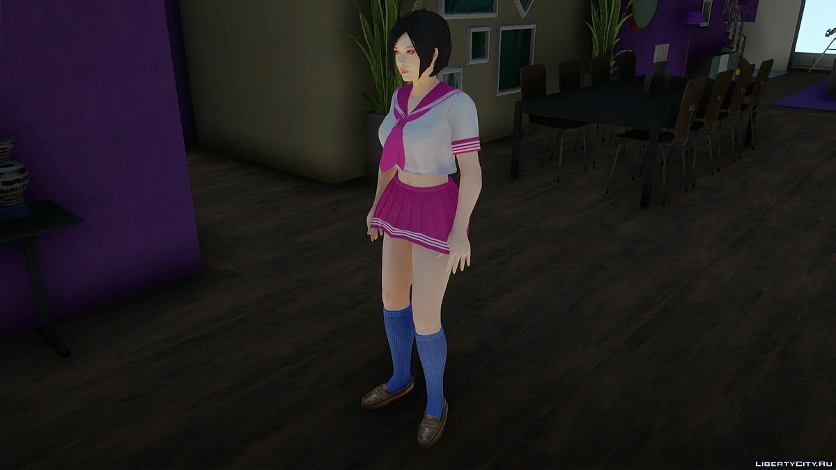 Ada Wong em uniforme escolar / GTA San Andreas