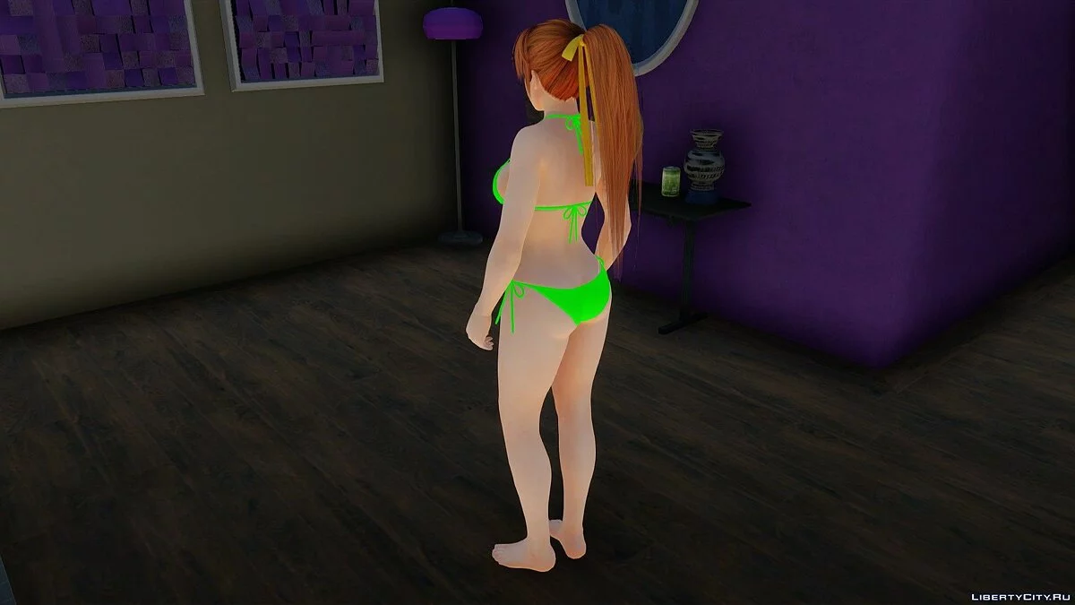 Kasumi en bikini de Dead or Alive Xtreme Venus Vacation / GTA San Andreas