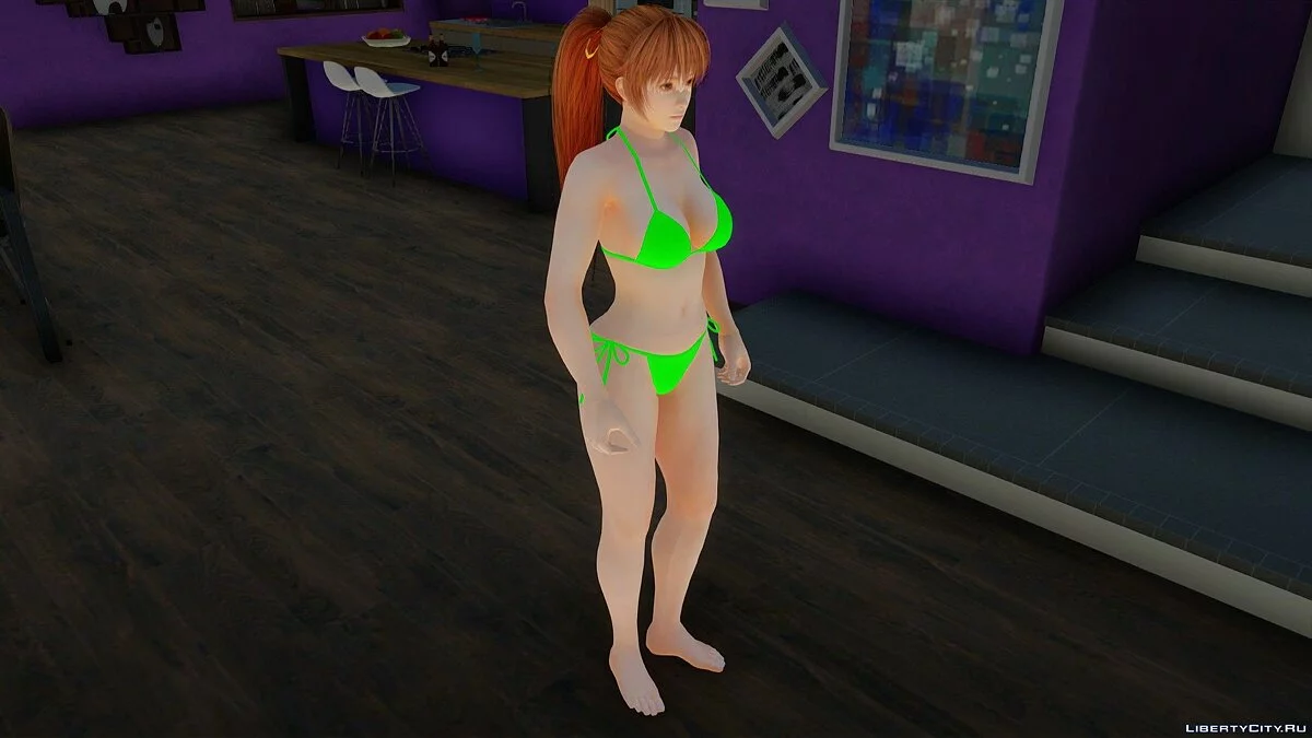 Kasumi en bikini de Dead or Alive Xtreme Venus Vacation / GTA San Andreas