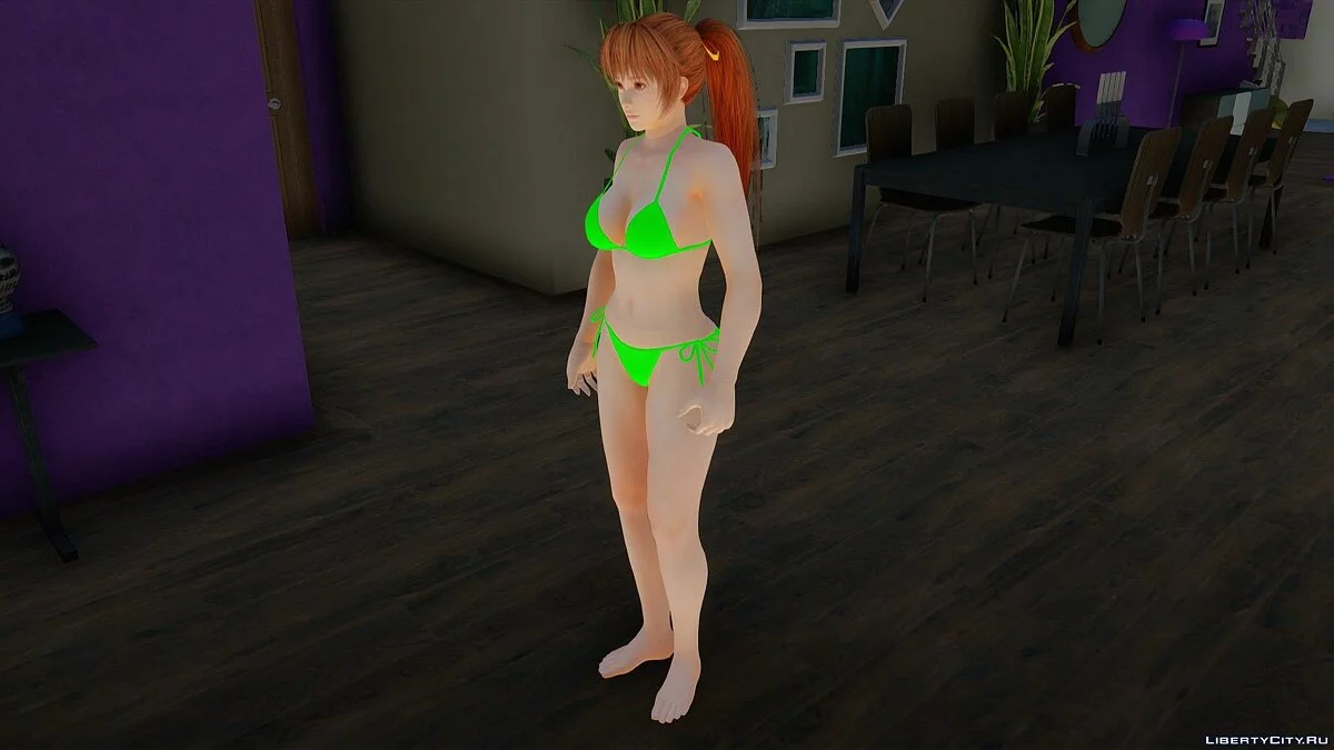 Kasumi en bikini de Dead or Alive Xtreme Venus Vacation / GTA San Andreas