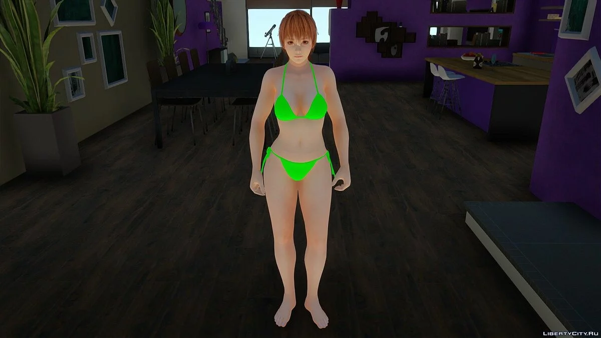 Kasumi en bikini de Dead or Alive Xtreme Venus Vacation / GTA San Andreas